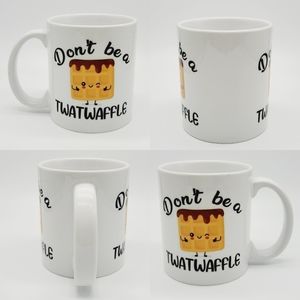 11oz Funny "Don't Be a Twatwaffle" Coffee Mug: Ceramic Adult Cartoon Tea Cup